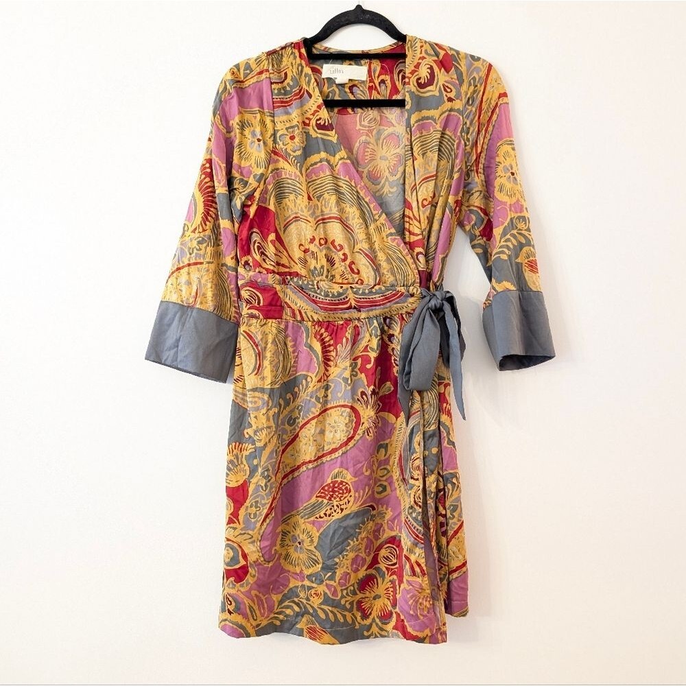 Anthropologie Lilka Kimono Wrap Dress size Small